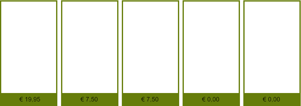 € 0,00 € 0,00 € 7,50 € 7,50 € 19,95