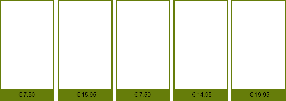 € 19,95 € 14,95 € 7,50 € 15,95 € 7,50