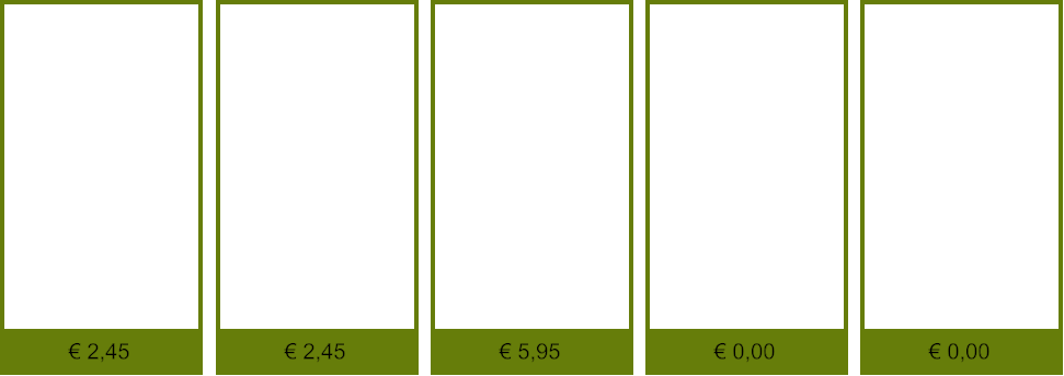 € 0,00 € 0,00 € 5,95 € 2,45 € 2,45